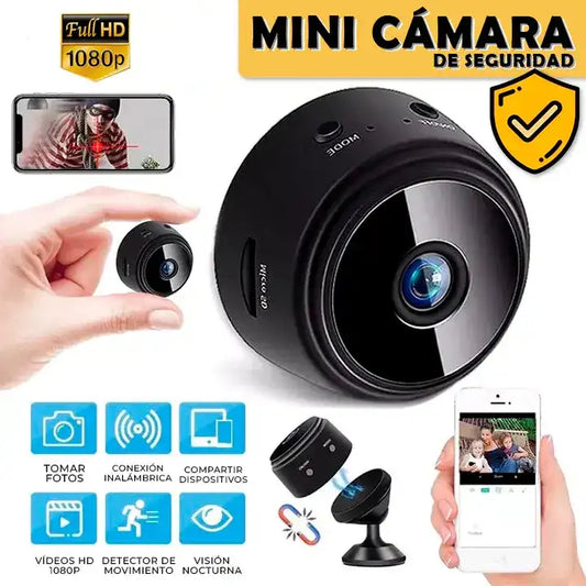 🕵️‍♀️ Mini Cámara Espía – ¡La seguridad que cabe en la palma de tu mano!