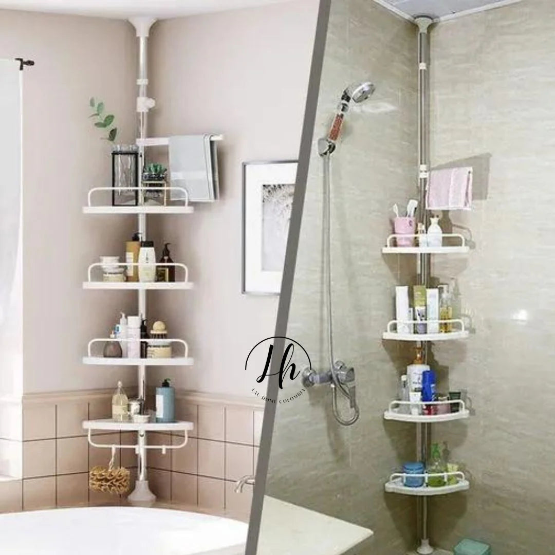 🛁 Esquinero de Baño 4 Niveles – Orden al Instante