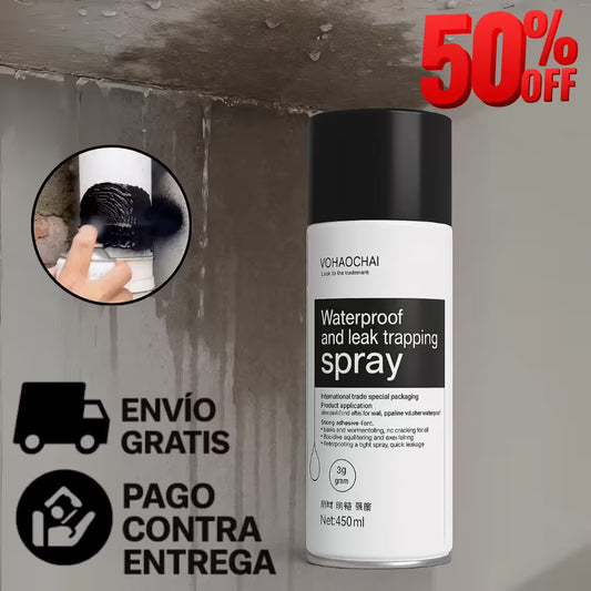 ¡Sin filtraciones en segundos - Spray impermeabilizante!